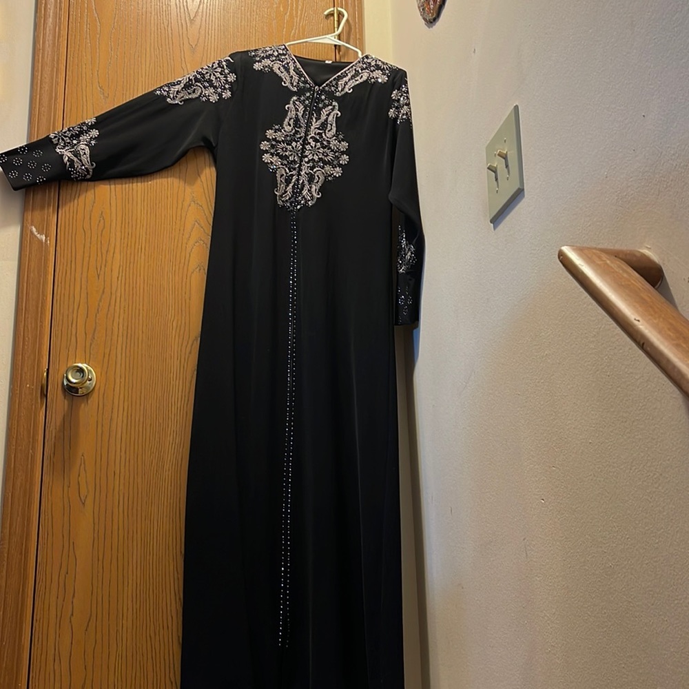 Copper and black dress. Size 4 aka XL.